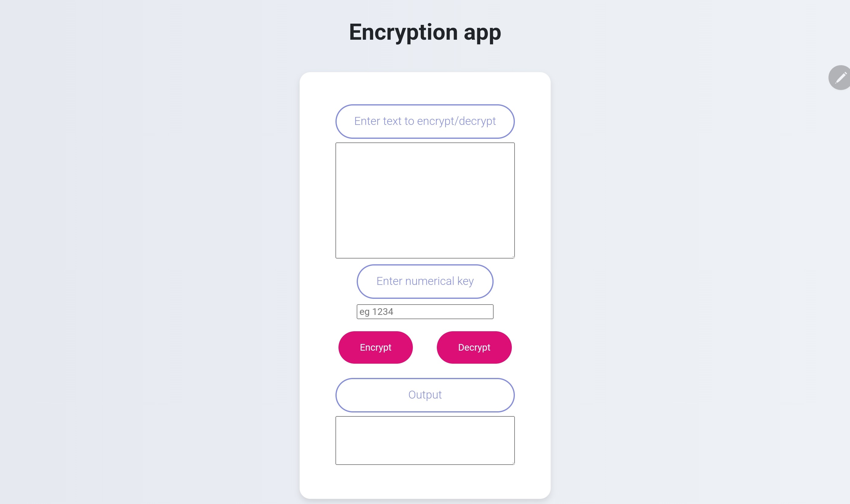 Encryption app