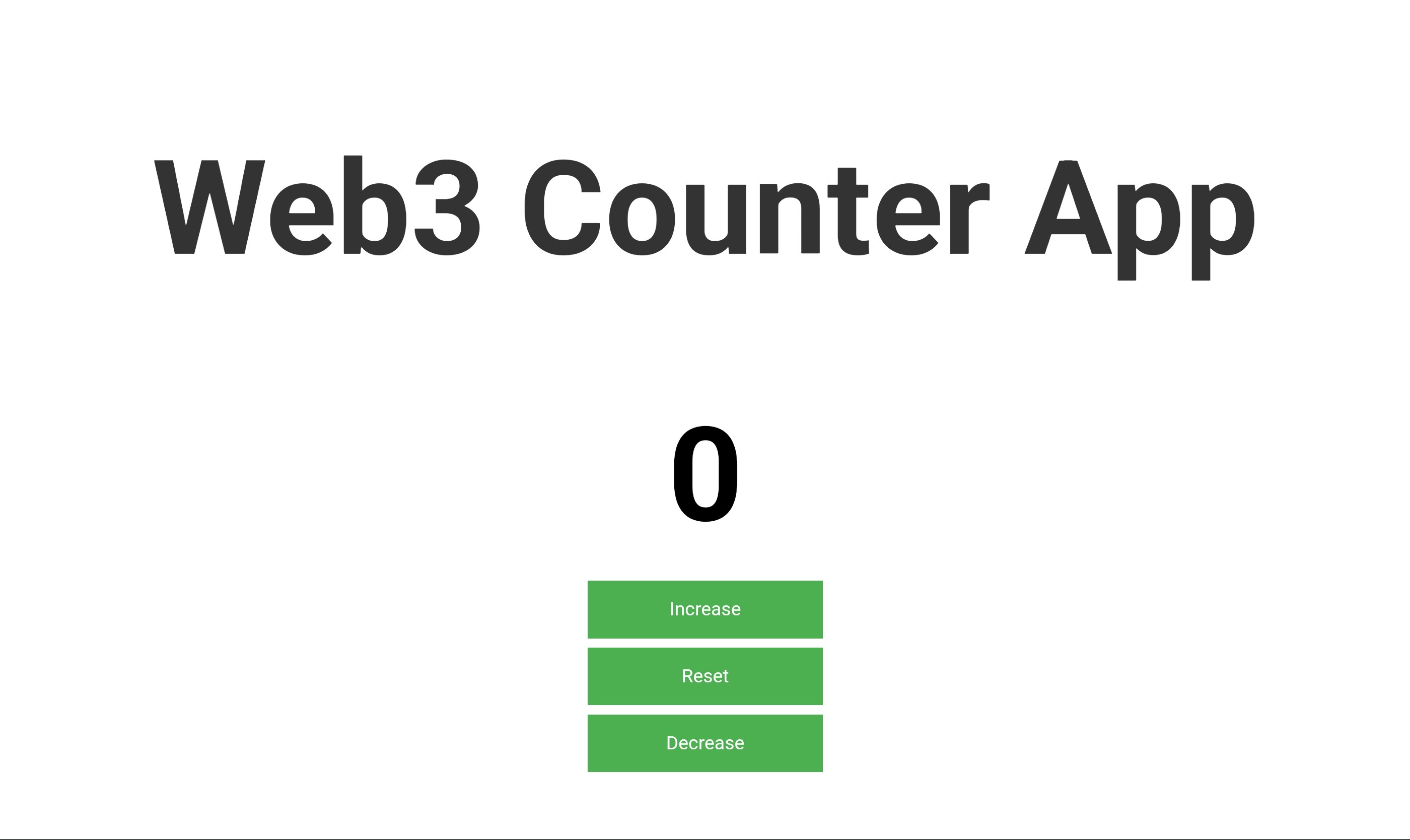 Web3 Counter